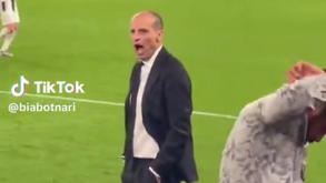 Allegri furioso com lentidão de Rafael Leão a equipar-se: «Não me irrites»