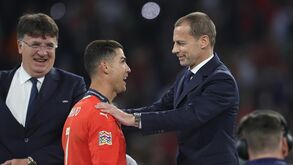 Ceferin rendido a Cristiano Ronaldo: «É, de longe, o maior promotor de Portugal no Mundo»