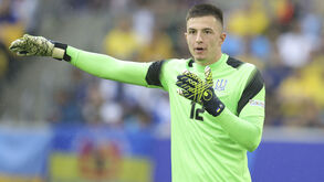 Trubin ao serviço da seleção da Ucrânia