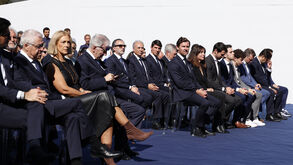 Amigos, familiares e plantel do FC Porto na homenagem a Jorge Costa no Centro de Treinos do Olival