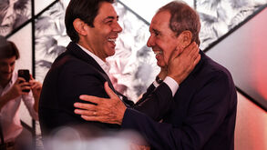 Humberto Coelho ao lado de Rui Costa: «Fui convidado e era difícil dizer não»