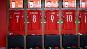O onze de Portugal para o jogo com a Hungria