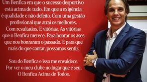 Nuno Gomes explica apoio de Cardozo a Noronha Lopes: «Temos uma relação de amizade extra futebol»