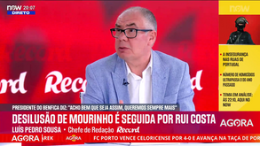 Luís Pedro Sousa e a titularidade de João Rego em Chaves: «Mourinho está a tentar inventar um extremo»