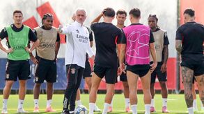 Mourinho orienta treino na véspera do jogo com o Newcastle