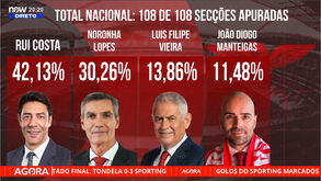 As contas para a vitória nas eleições no Benfica: «Noronha precisa de quase todos os votos de Vieira e Manteigas; Rui Costa de um deles»