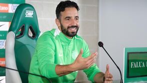 A conferência de antevisão ao jogo com o Nacional, onde Amorim foi confrontado com a notícia do dia