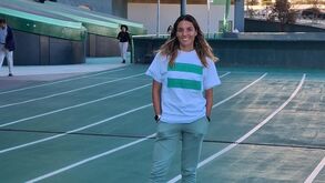 Patrícia Silva na pista em redor do Estádio de Alvalade