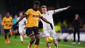 Delap durante o Wolverhampton-Chelsea