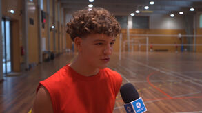 Afonso Coelho, jogador da seleção de voleibol de sub-18: «Treinos têm corrido bem»