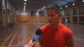 Nuno Gonçalves, jogador da seleção de voleibol de sub-18: «Estar aqui tem uma importância enorme»