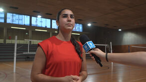 Júlia Cunha, jogadora da seleção de voleibol de sub-18: «Os treinos aqui são mais específicos»