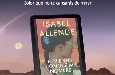 Novo Kindle Colorsoft exibe "El Viento Conoce Mi Nombre", de Isabel Allende