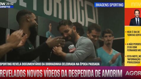 Ruben Amorim em lágrimas na despedida do Sporting: veja a última conversa com os jogadores