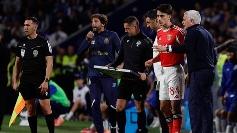 João Rego com José Mourinho