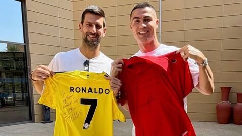 Novak Djokovic e Cristiano Ronaldo