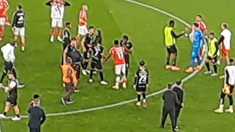 As imagens de Lukebakio no fim do jogo com o Tondela: belga saiu a mancar e com as pernas ligadas