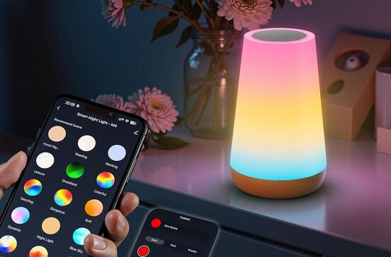 Candeeiro inteligente Auximir: luzes e ambientes personalizados para todos