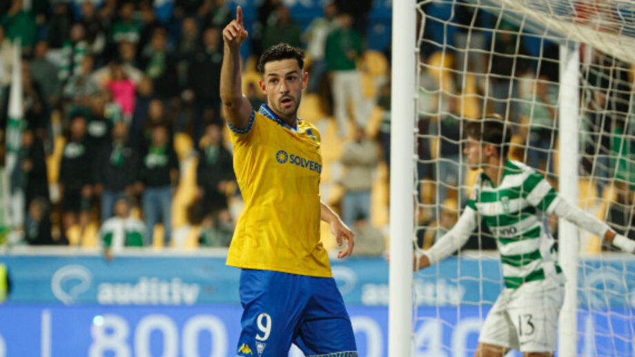 Alejandro Marqués no jogo com o Sporting