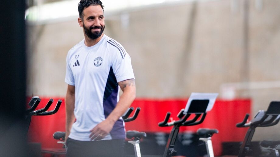 Ruben Amorim durante treino