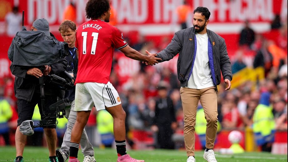 Amorim e Zirkzee num duelo do Manchester United