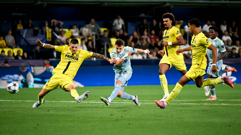 Francisco Conceição marcou no empate entre Villarreal e Juventus na Champions