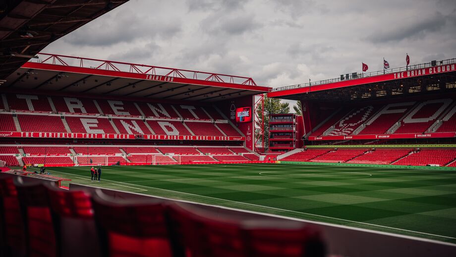 Vista geral do City Ground, Estádio do Nottingham Forest