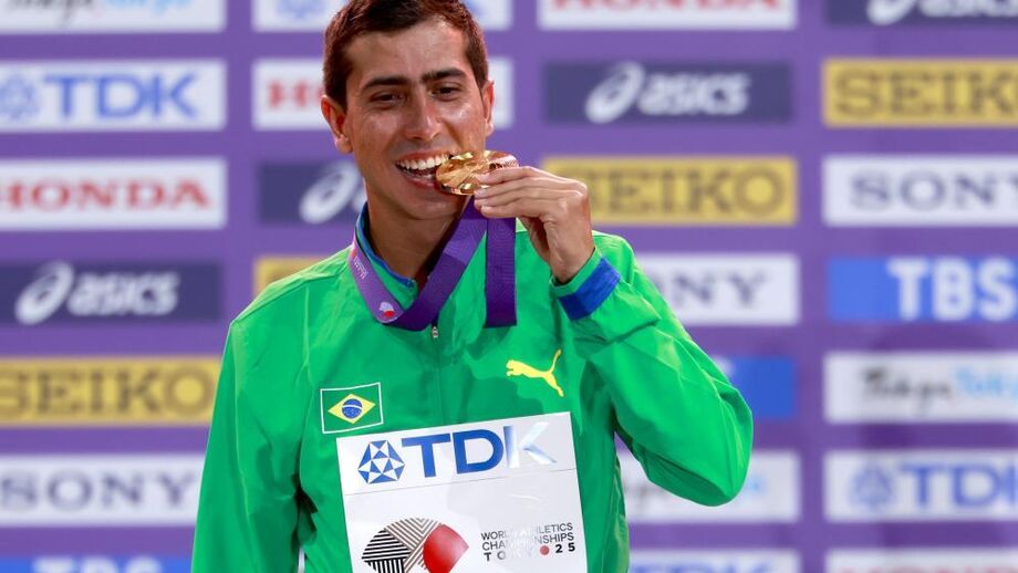 Caio Bonfim foi campeão mundial dos 20 km marcha