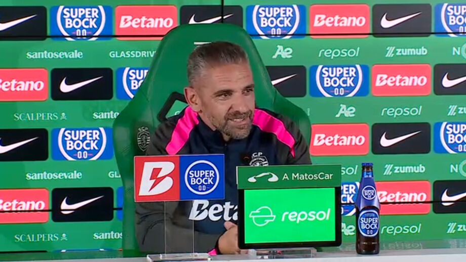 Treinador do Sporting em conferência de imprensa