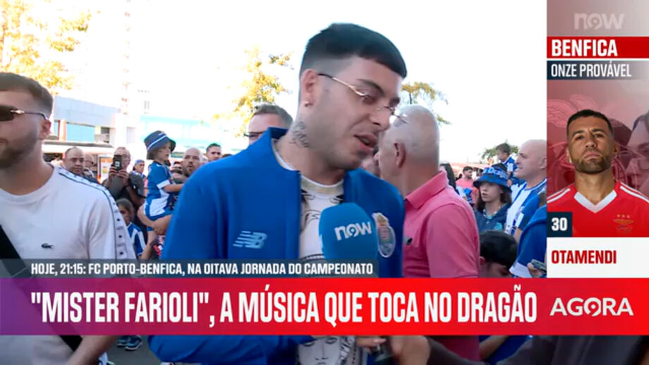 Elemento do 'Red Light Italy' cantou na emissão do NOW