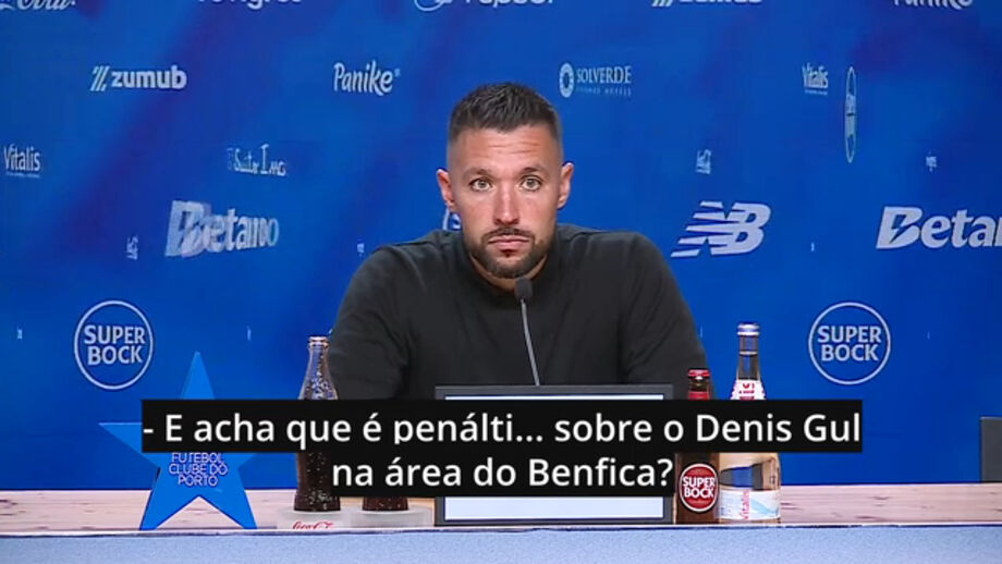 Treinador do FC Porto analisa lance polémico entre defesa do Benfica e Deniz Gül