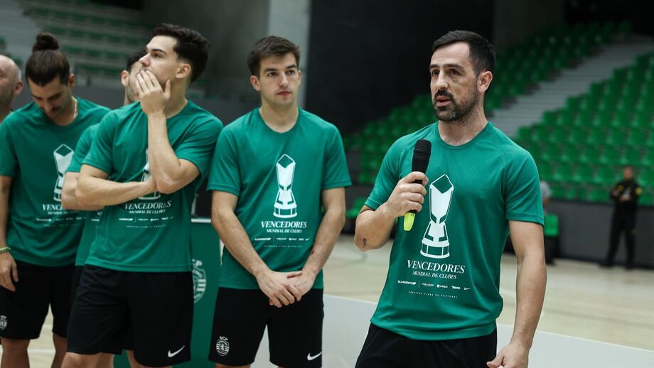 Sporting festeja título mundial de hóquei em patins no Pavilhão João Rocha