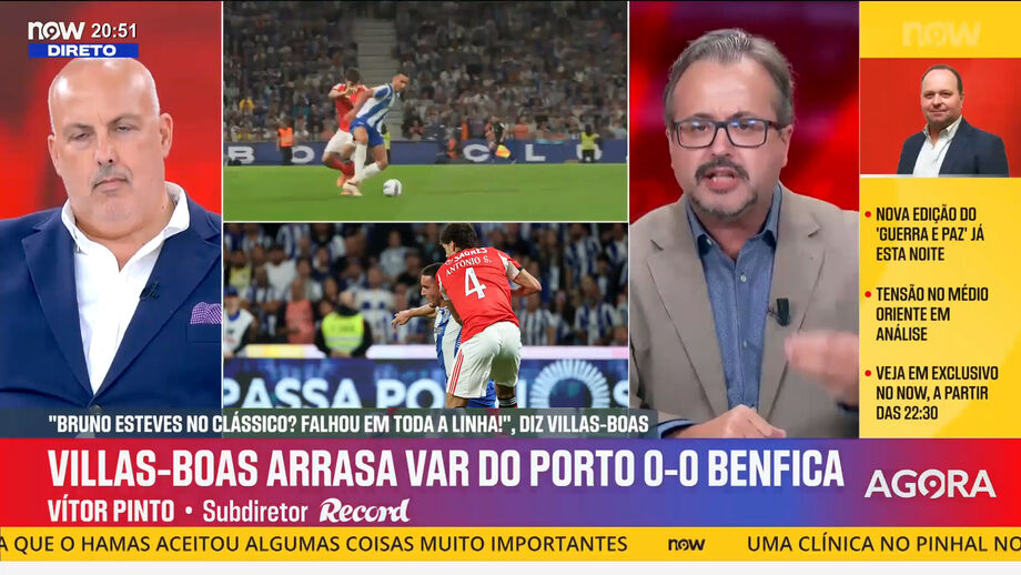 Subdiretor de Record critica arbitragem do clássico entre FC Porto e Benfica
