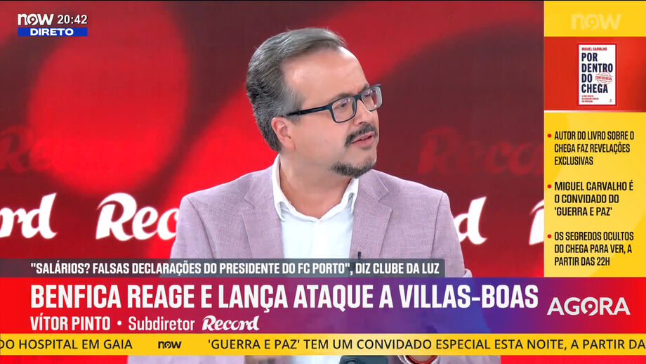 Subdiretor de Record em declarações no Record na Hora