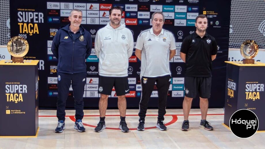 Paulo Freitas (FC Porto), Edo Bosch (Sporting), Paulo Almeida (Benfica) e Rui Pedro (Sanjoanense)  