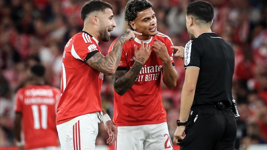 O árbitro João Gonçalves no Benfica-Gil Vicente