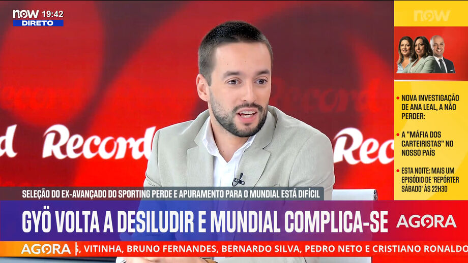 'Seca' de golos do ex-avançado do Sporting em análise no Record na Hora