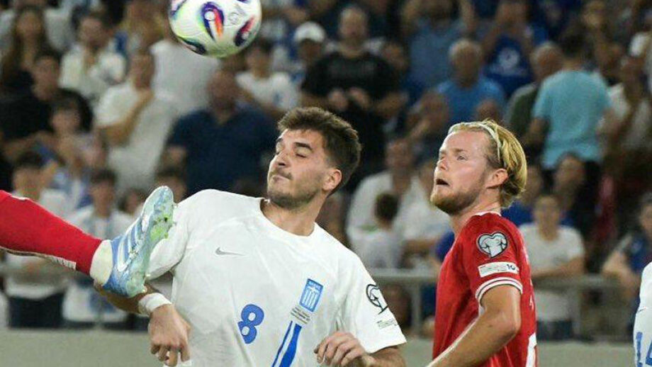 Ioannidis e Hjulmand  são colegas em Alvalade,  rivais nas seleções