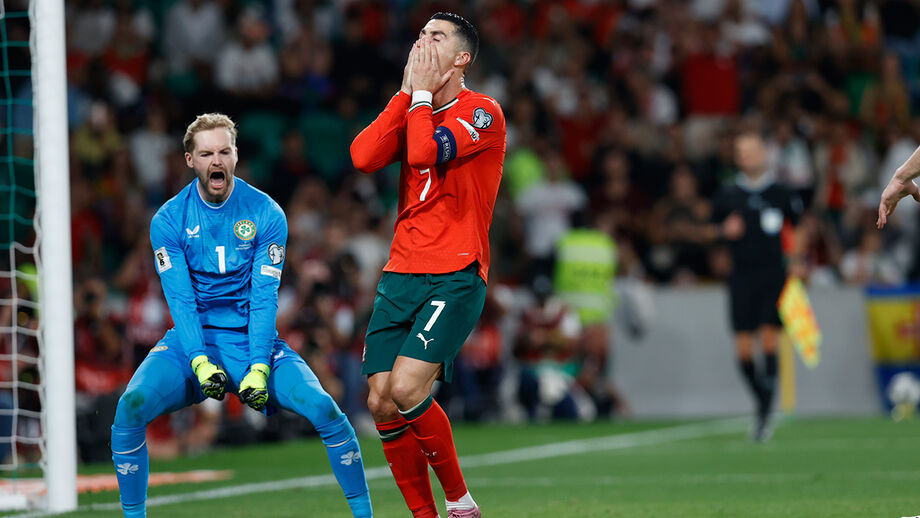 Cristiano Ronaldo lamenta penálti falhado contra Irlanda