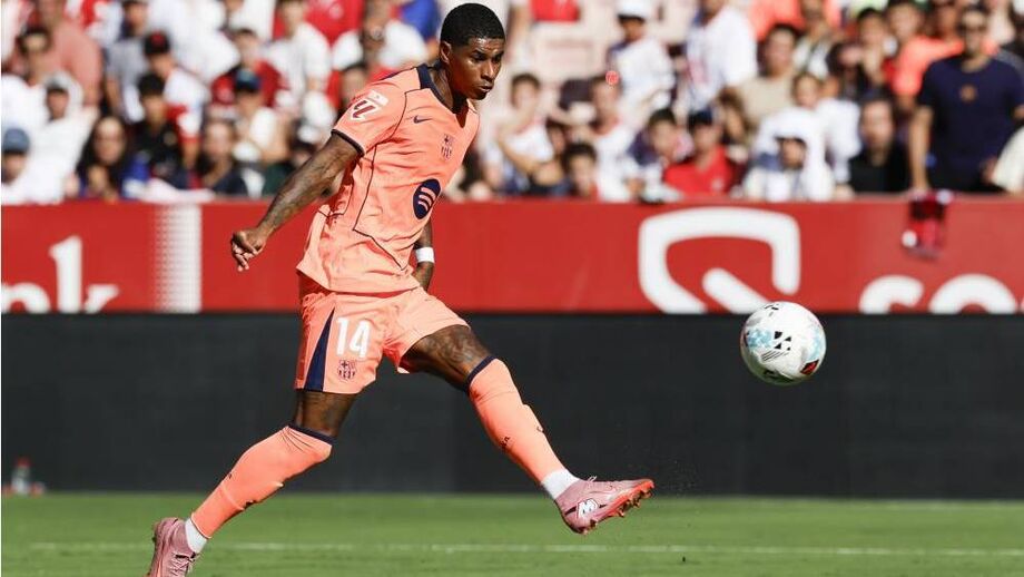 Rashford ao serviço do Barcelona 