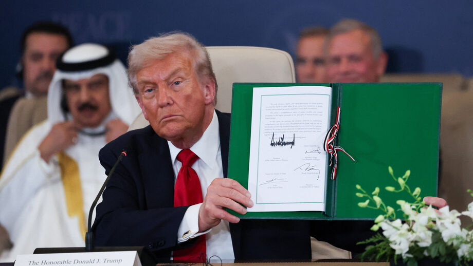Trump anuncia acordo para paz e segurança em Gaza