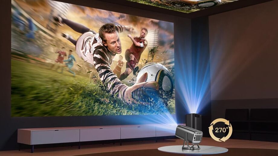 Projetor transforma parede em ecrã gigante para filmes e jogos de futebol