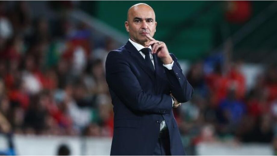 Roberto Martínez durante Portugal-Hungria