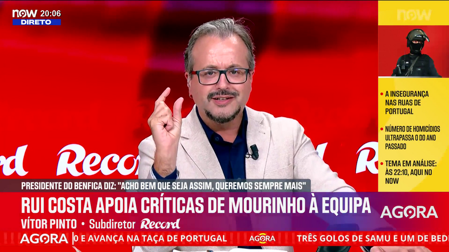 Subdiretor de Record sobre as soluções que o treinador está a tentar encontrar para as alas