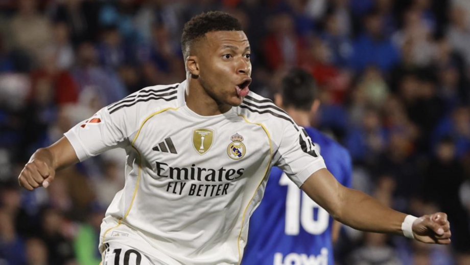 Mbappé marca golo contra o Getafe e Real Madrid vence por 1-0