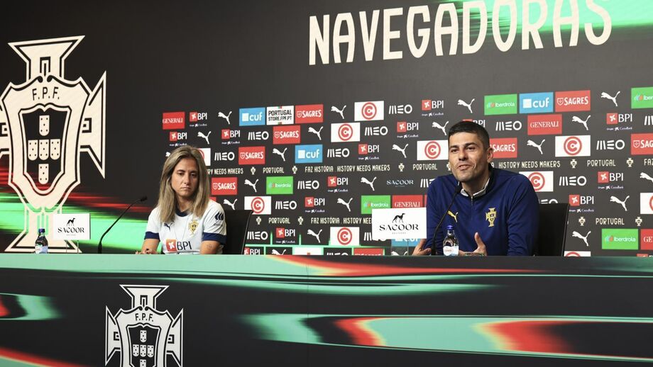 Dolores Silva e Francisco Neto em conferência de imprensa