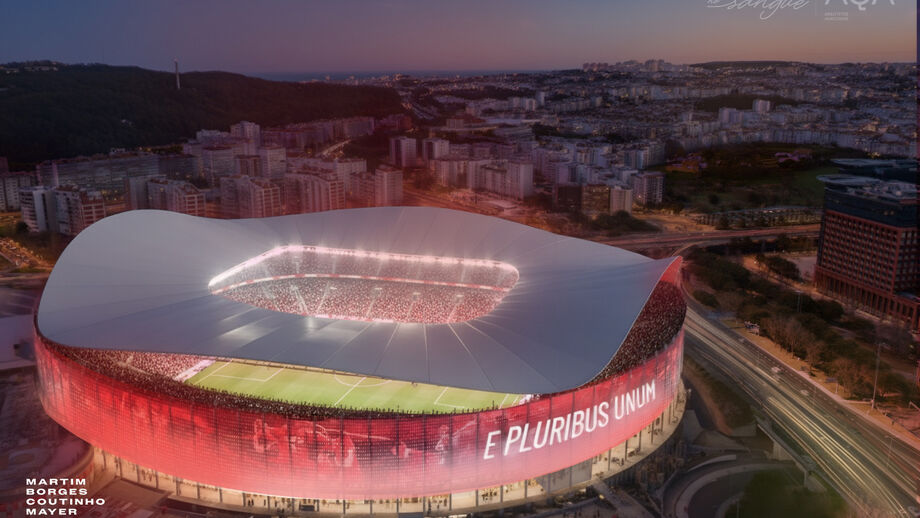 Projeto de Mayer para o estádio