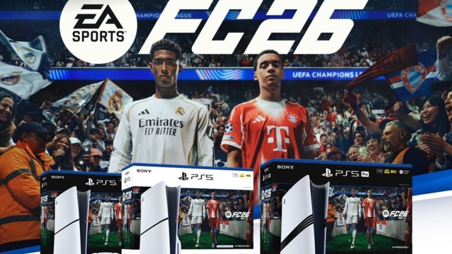 PlayStation 5 com EA Sports FC 26 Standard, Digital e Pro