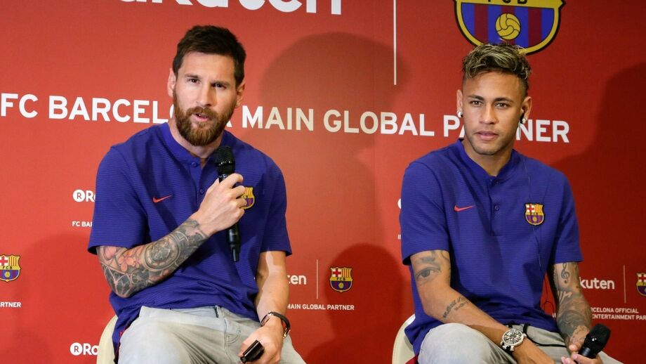 Messi e Neymar no Barcelona 