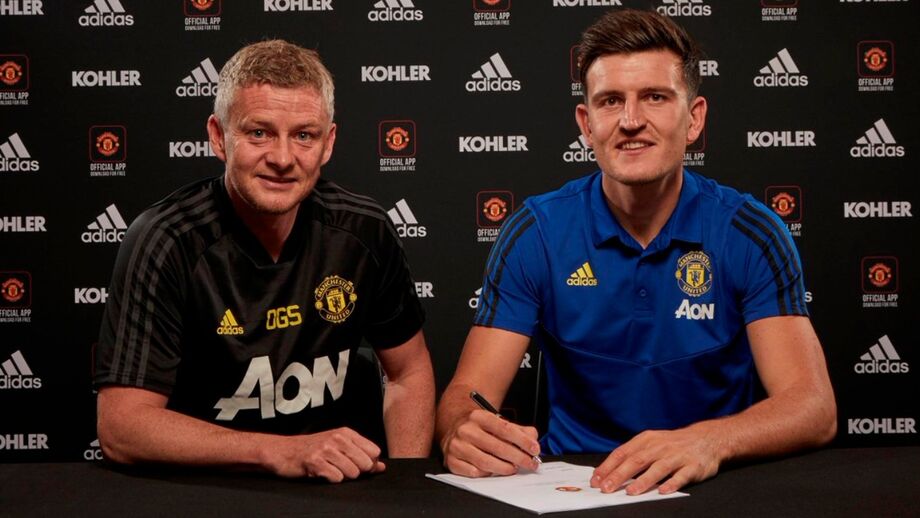 Maguire na chegada ao Manchester United